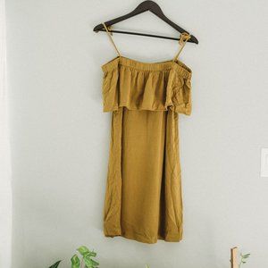 H&M Olive Green Off the Should Dress